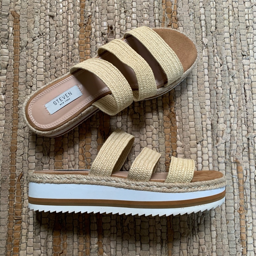 Lancey Natural Multi Strap Slide Sandal - Picture 2 of 8